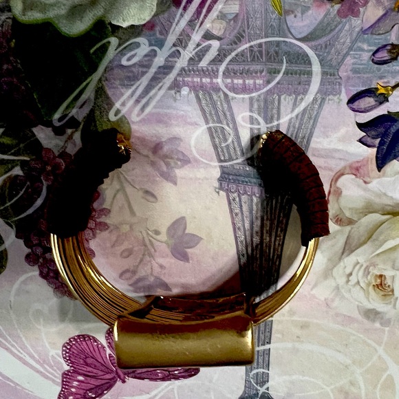 Robert Lee Morris Gold and Brown Bracelet - Picture 2 of 3